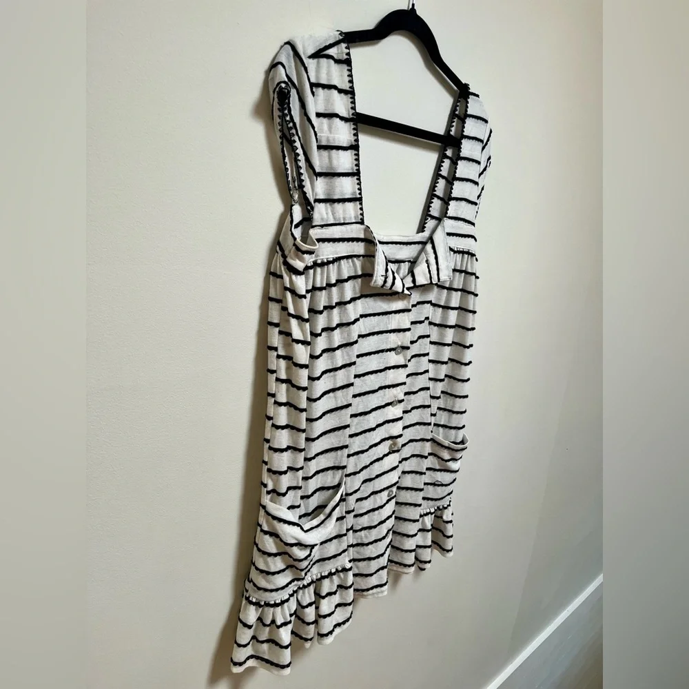 Free People Beach striped babydoll dress size Small